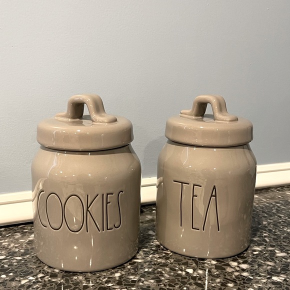 Rae Dunn Other - Rae Dunn COOKIES & TEA BABY Canisters